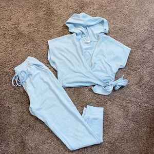 Vici sweat set size small baby blue